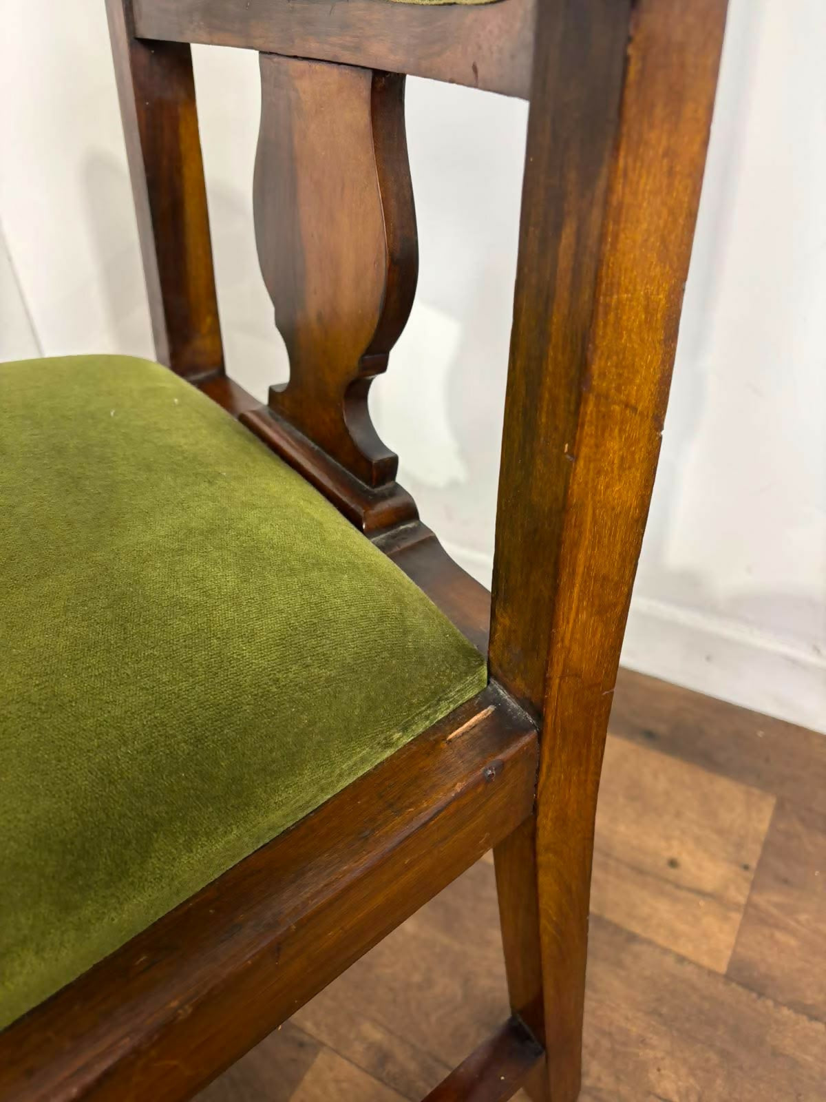Pair of Edwardian Mahogany Upholstered Armchairs
