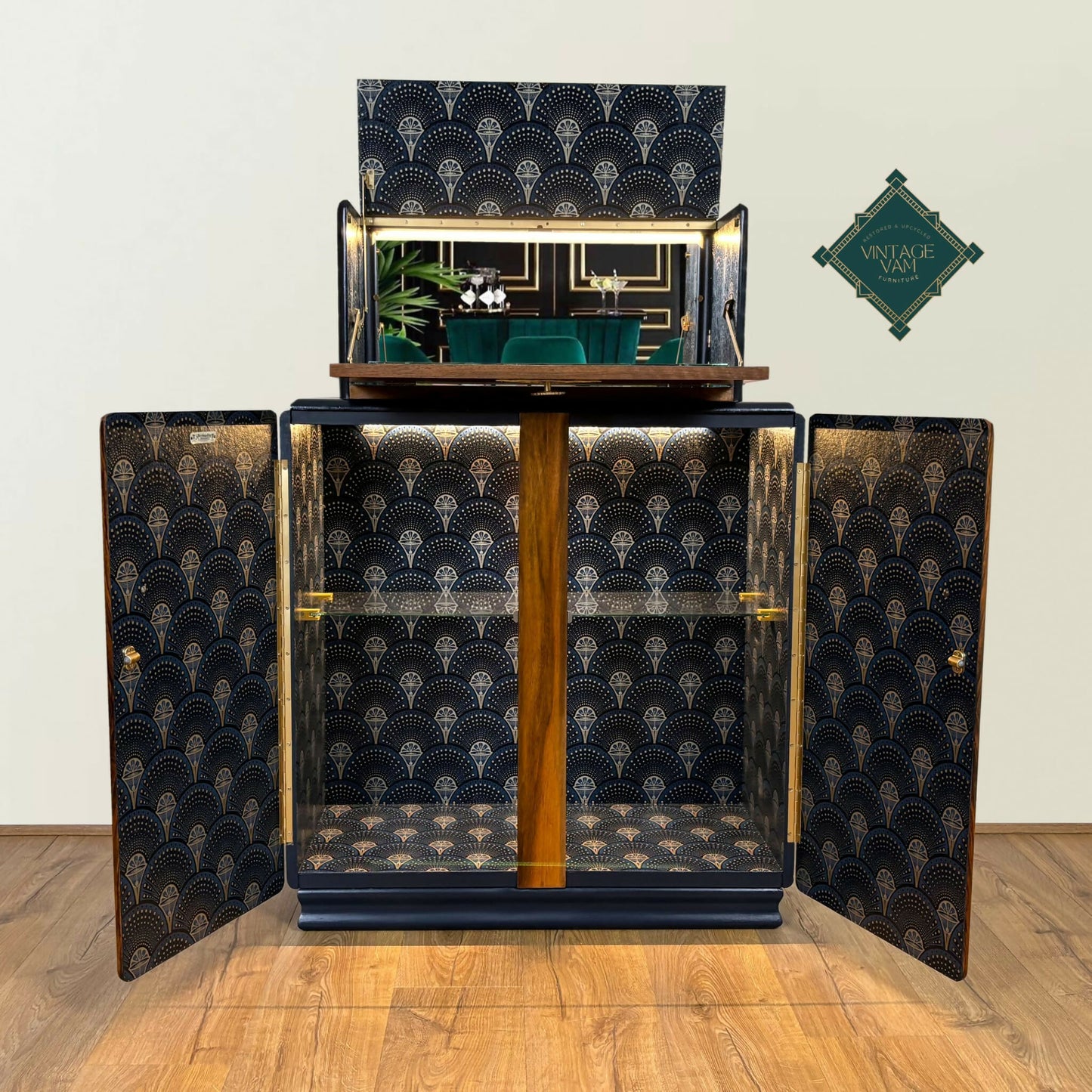 Art Deco Rivington Cocktail Cabinet