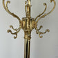 Standing Coat Hanger Vintage French Style Brass Ornate Coat Rack LOT 6453