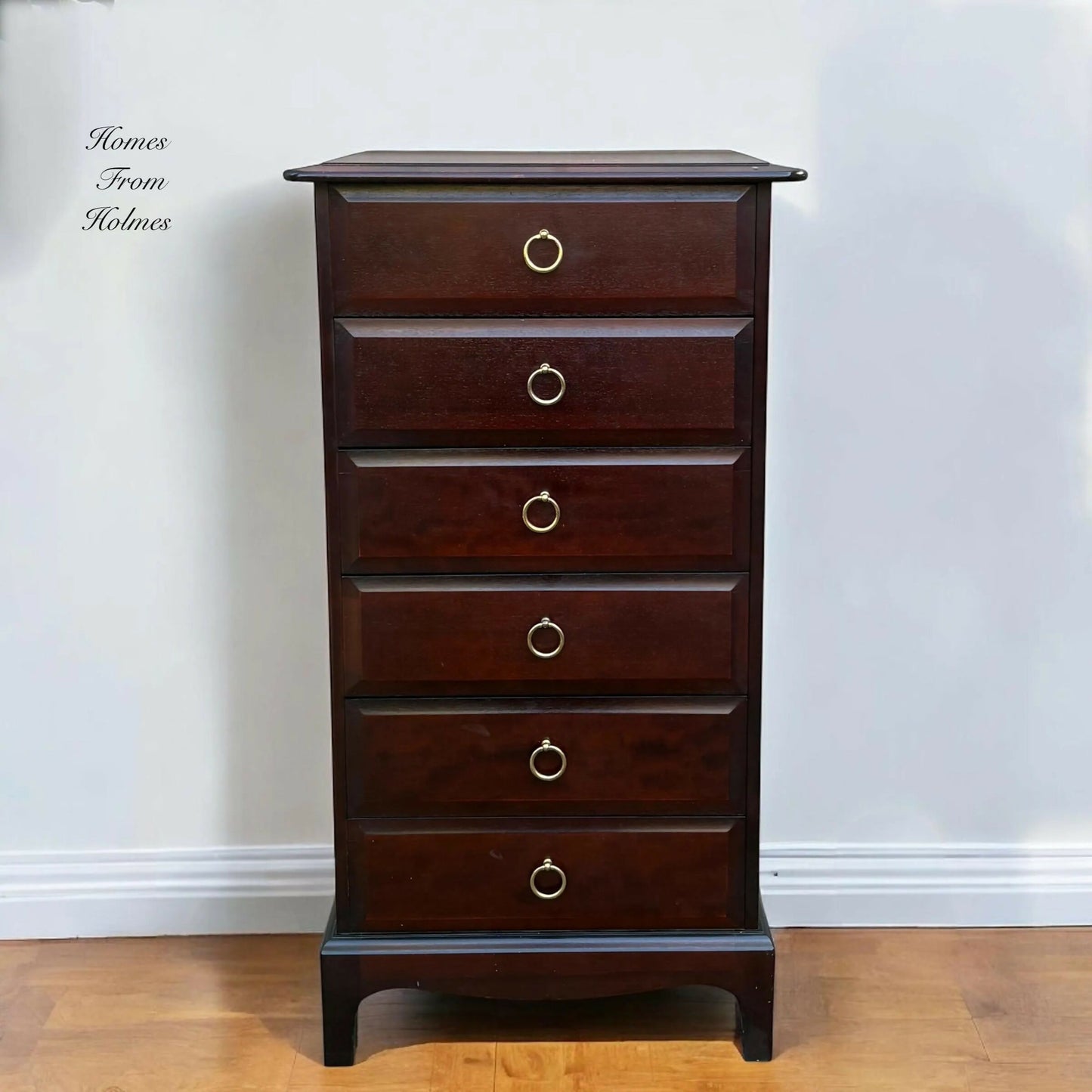 Available for commission Stag 6 drawer chest of drawers / stag dresser / stag furniture / stag chest of drawers / stag tallboy / Rare