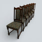6 Old Charm Dining Chairs Oak Frame Tudor Brown Widford Green FREE UK Delivery