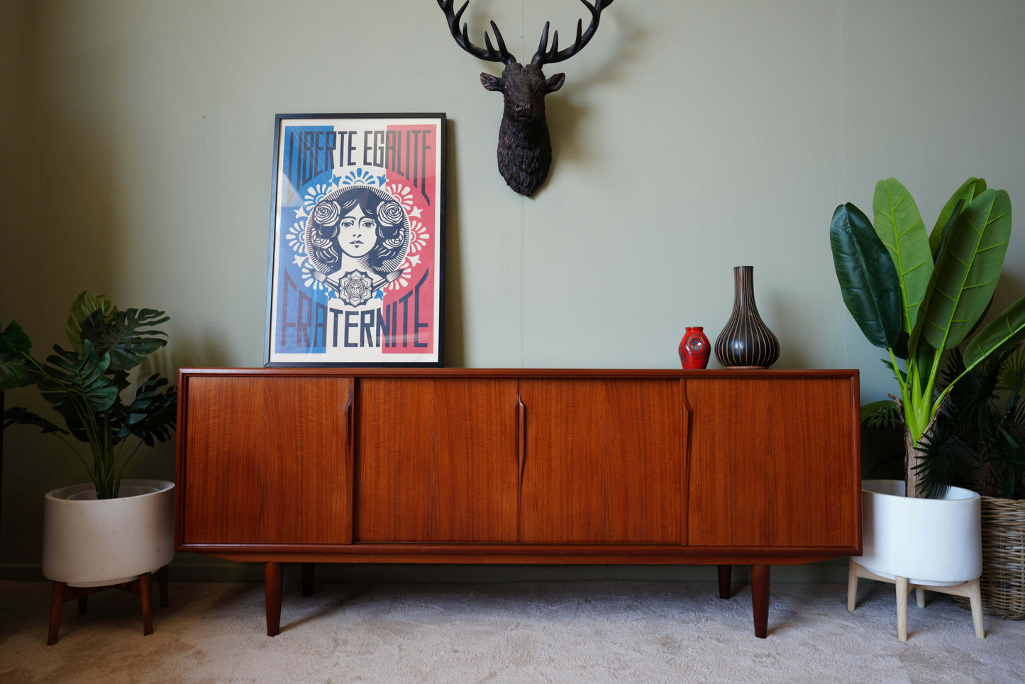 Axel Christiansen For Aco Møbler Teak Retro Sideboard – Denmark, C. 1960s
