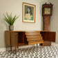 Vintage White and Newton Teak Mid Century Sideboard