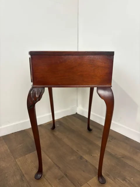 Reproduction Mahogany Side Table With Drawer