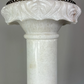 Pedestal Lamp Vintage French Style Alabaster Brass Lighting LOT 5087