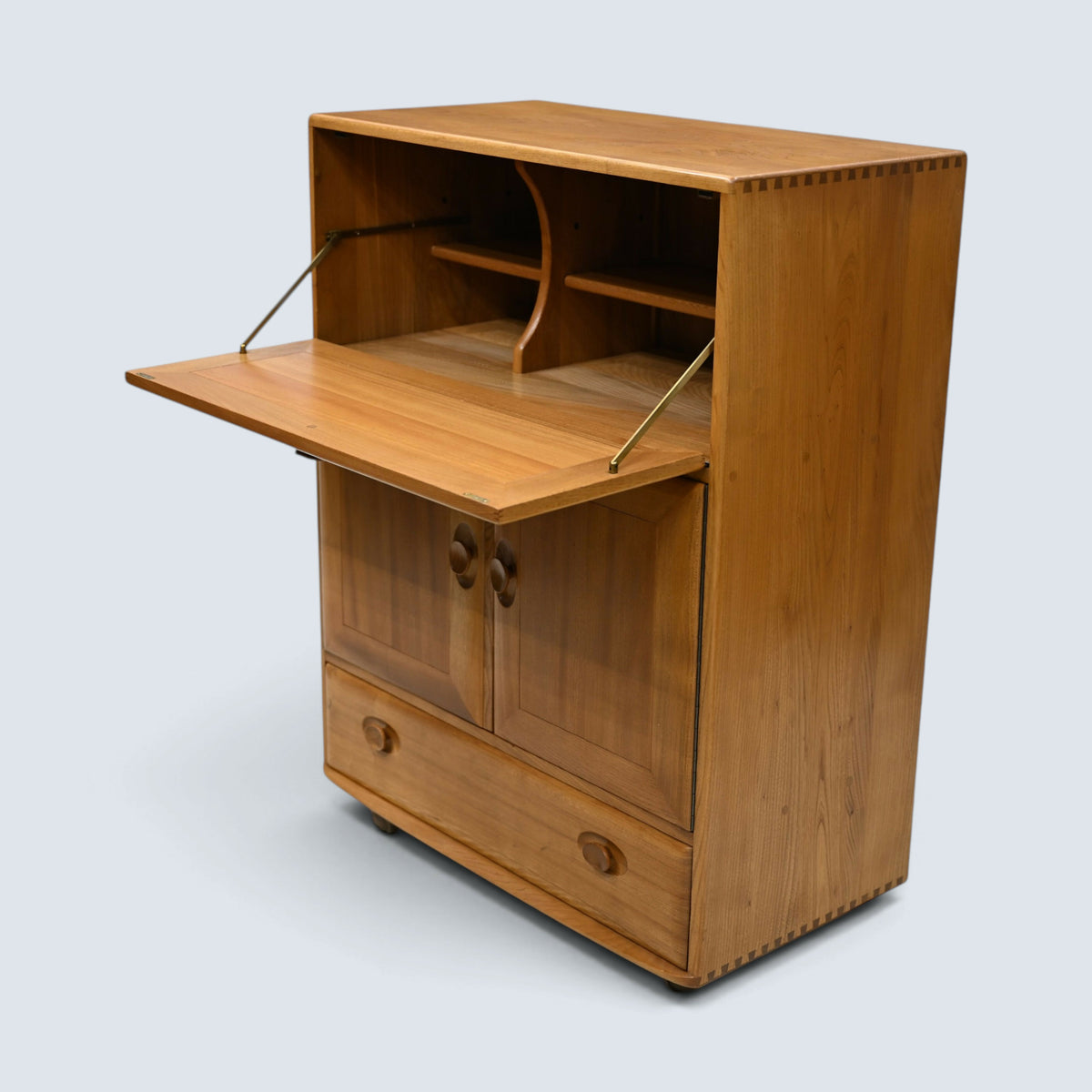 Ercol Drinks Cabinet Bureau Gin/Drinks Cabinet Light Finish FREE UK Delivery*