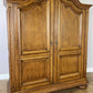 Wardrobe Vintage French Style Oak Two Door Bedroom Storage Armoire LOT 6509