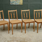 4 Mid Century Dining Chairs Lebus Link - 1950s - 1960s