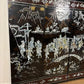Set of Four Vintage Oriental Wall Panels with Mother of Pearl Inlay