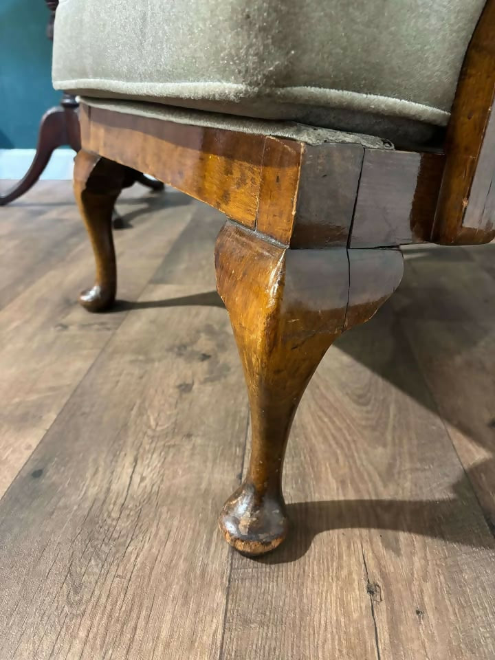 Art Deco Walnut Framed Arm ChairN