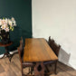 Vintage Refectory Dining Table With Six Chairs1