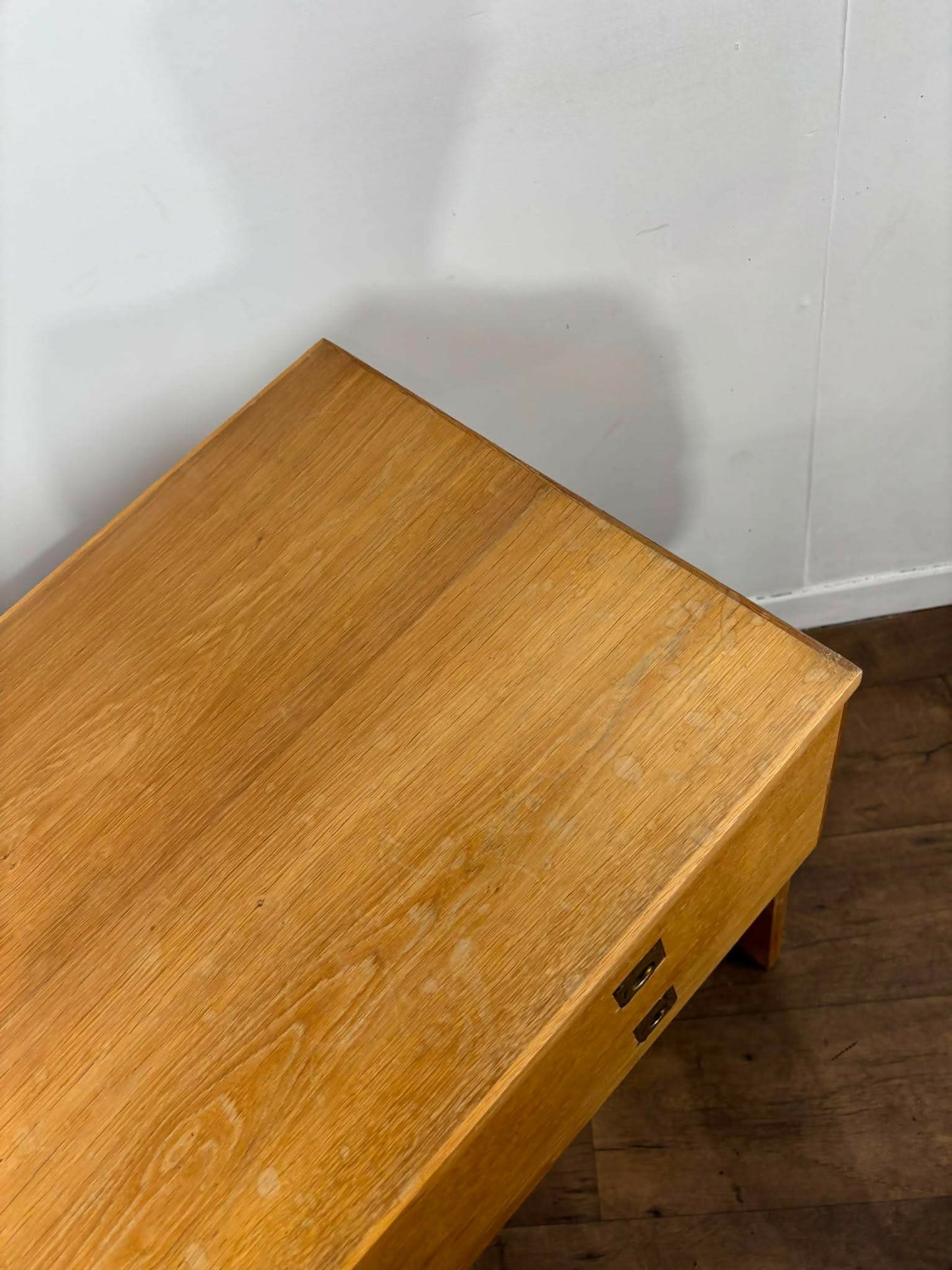 Vintage Golden Oak Two Drawer Chest