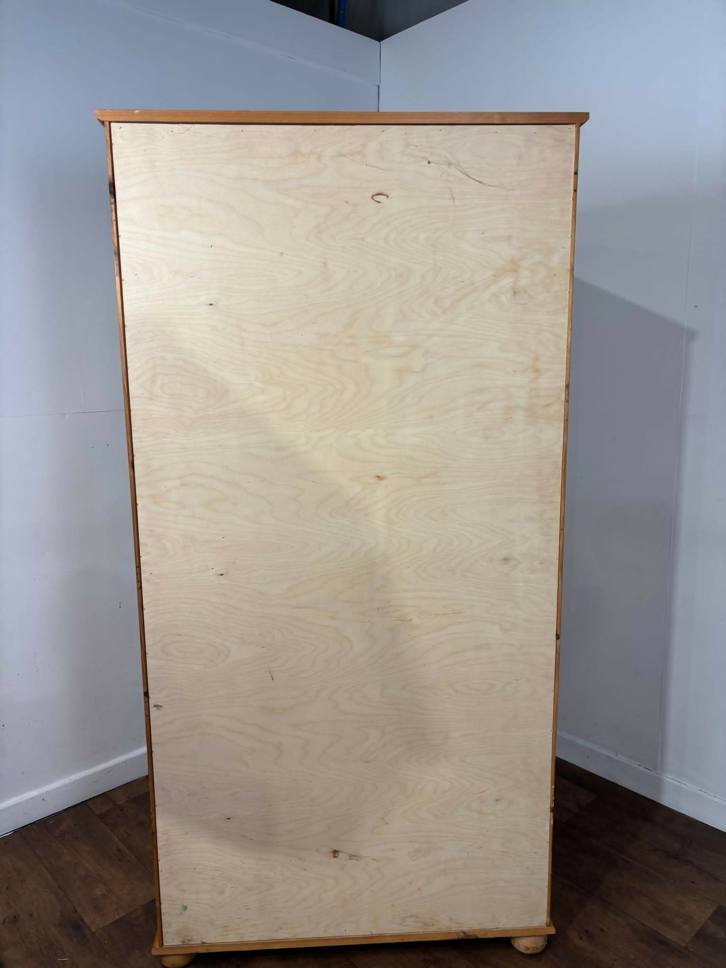 Contemporary Pine Double Wardrobe