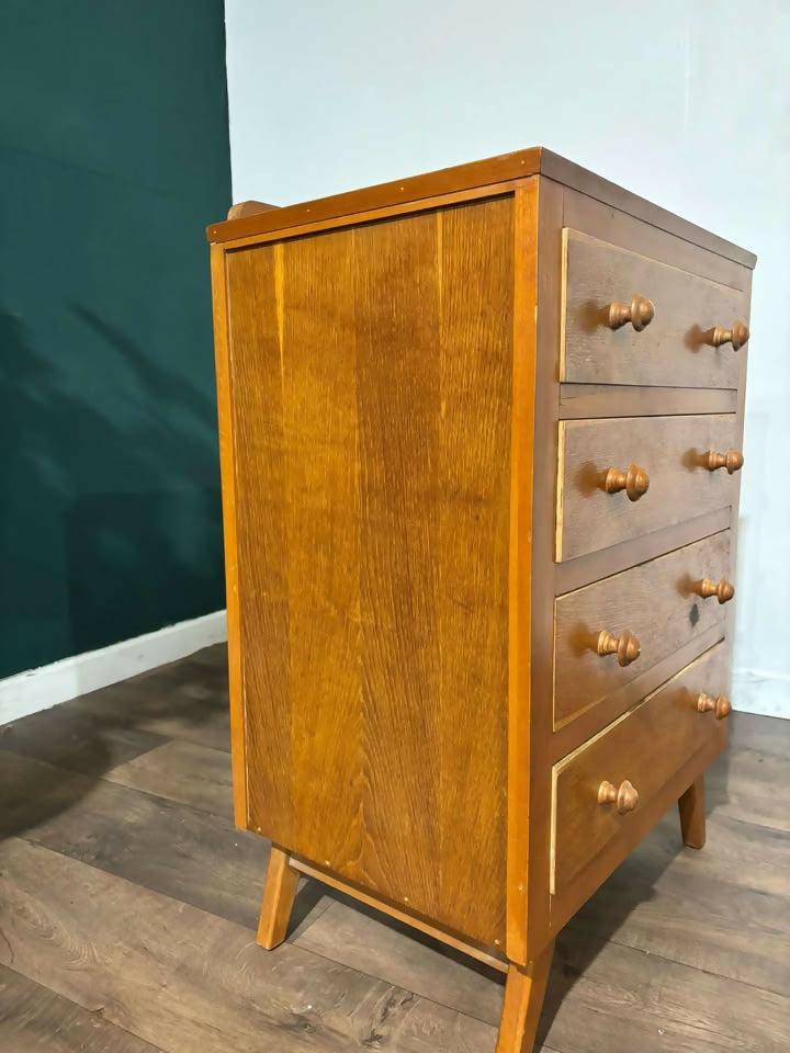 Mid Century Four Drawer Chestnnh