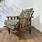 Vintage Oak Reclining Armchair