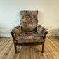 Vintage Ercol Saville Low Back Easy Chair Mid Century Ercol Arm Chair