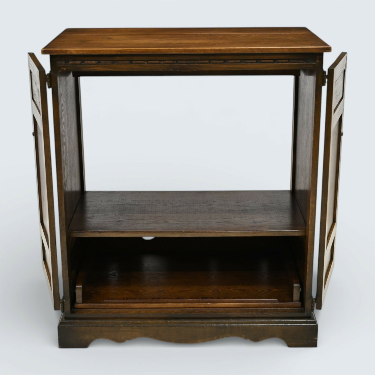 Old Charm Oak TV Video Cabinet Cupboard Light Oak Gold Diamond FREE UK Delivery*