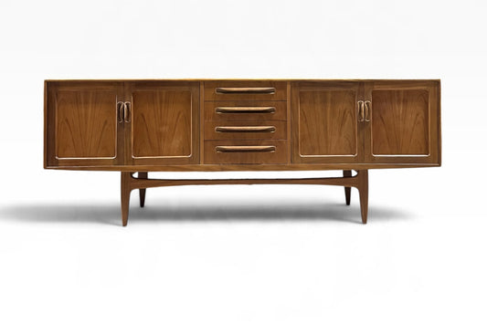 Mid century Teak G Plan longboy sideboard designed by V.B. Wilkins.