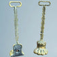 A Near Pair of 19th Century Brass Lion Paw Door Porters