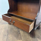 Vintage Mahogany Four Shelf Waterfall Bookcase