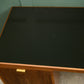 Mid Century Teak Office Desk with Black Top - Danish?