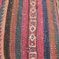 Kelim Covered Footstool. Genuine Vintage Kelim Rug. All Wool, Hand Knotted. Fully Restored and Upcycled Piece.