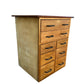 Mid century tall industrial chest of drawers