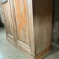 Antique Early Victorian Pine Narrow Hall Housekeeper Cloak Storage Cupboard, c 1830