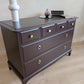 Stag Minstrel Chest of Drawers – Rich Burgundy Mid Century 4 over 2 Chest of Drawers