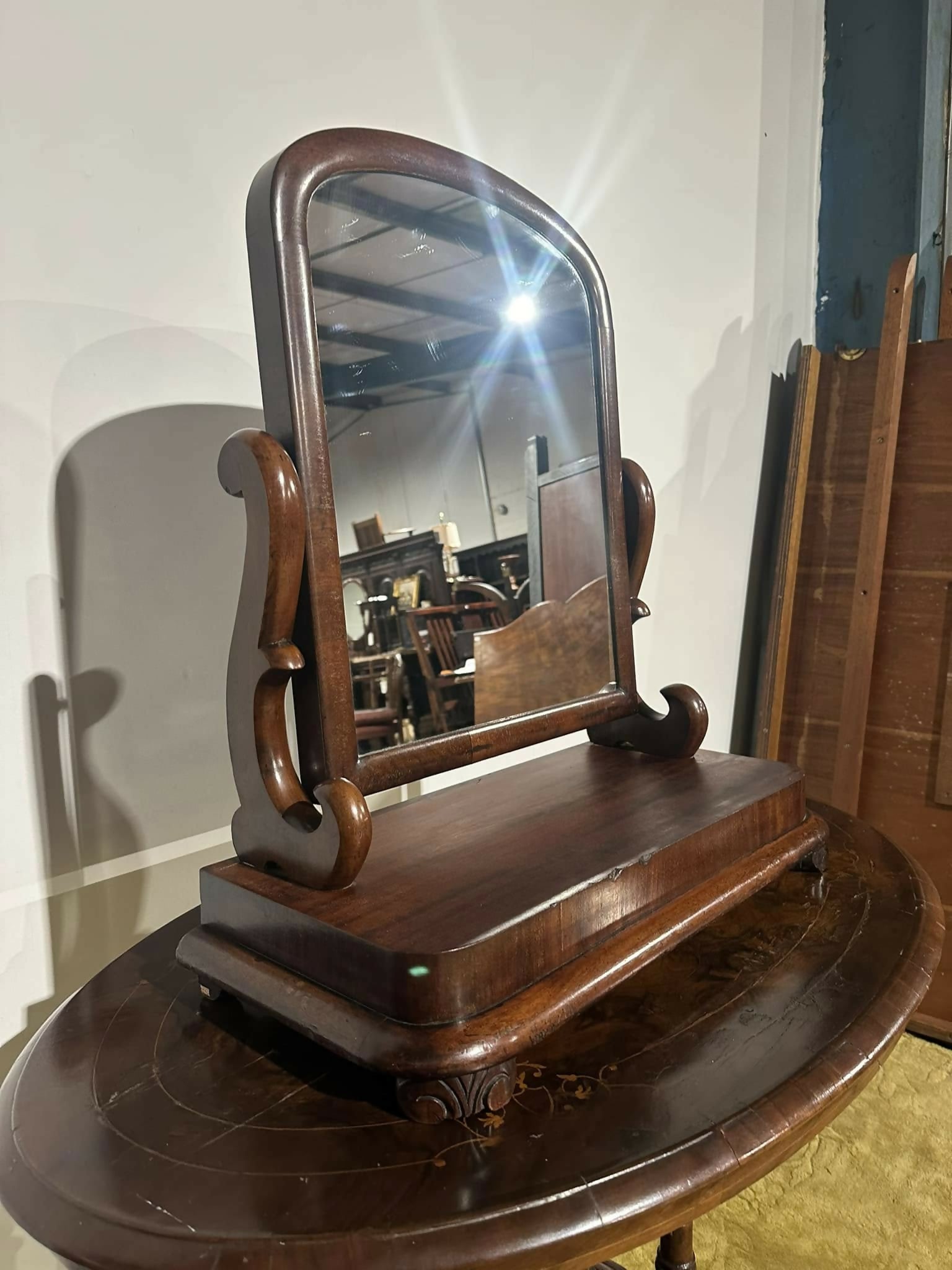 Victorian Mahogany Dressing Table Mirror0