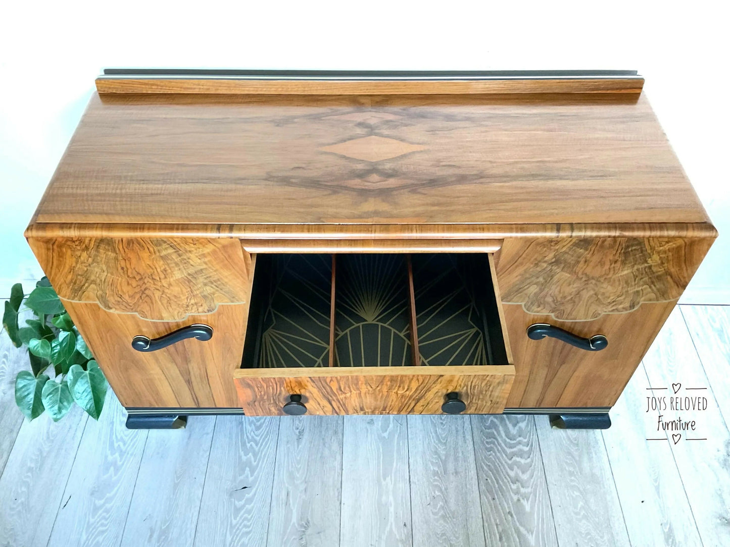 Art Deco Walnut Sideboard