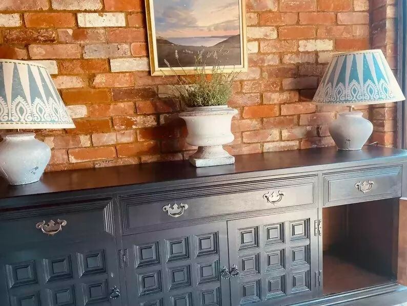 Vintage Black Sideboard