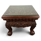 Plant Stand Chinese Mahogany Hand Carved Design Glass Top Coffee Table LOT 24327