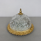 Ceiling Lamp Vintage French Brass Crystal Glass Chandelier Pendant LOT 6470