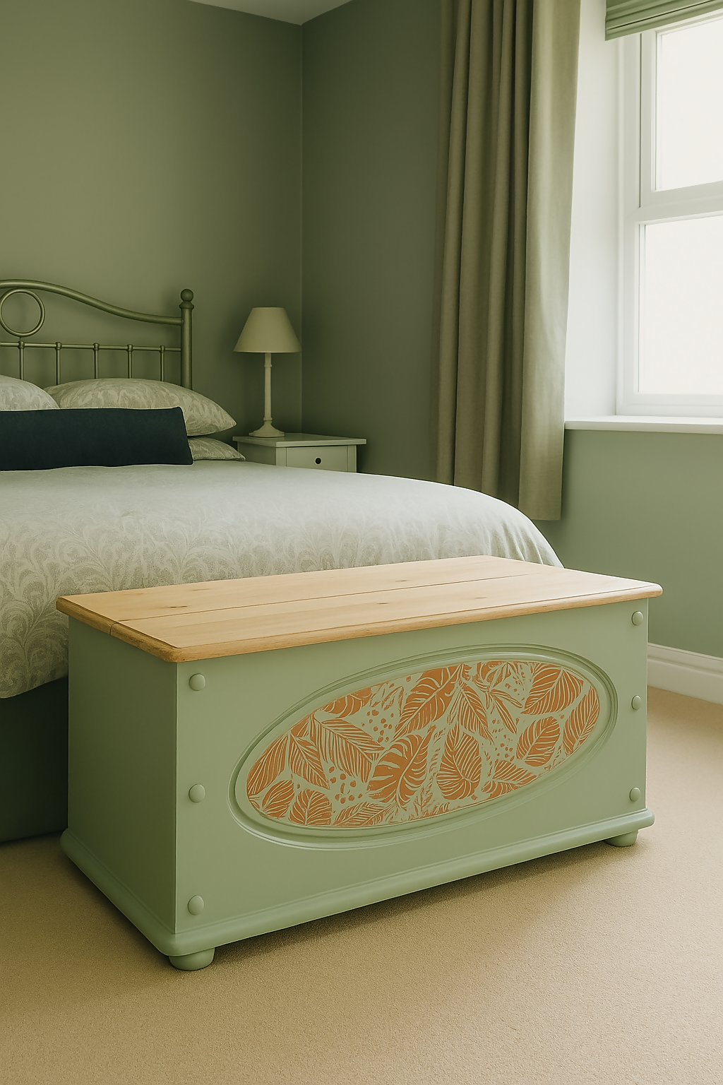 Hand Painted Storage Chest/Trunk