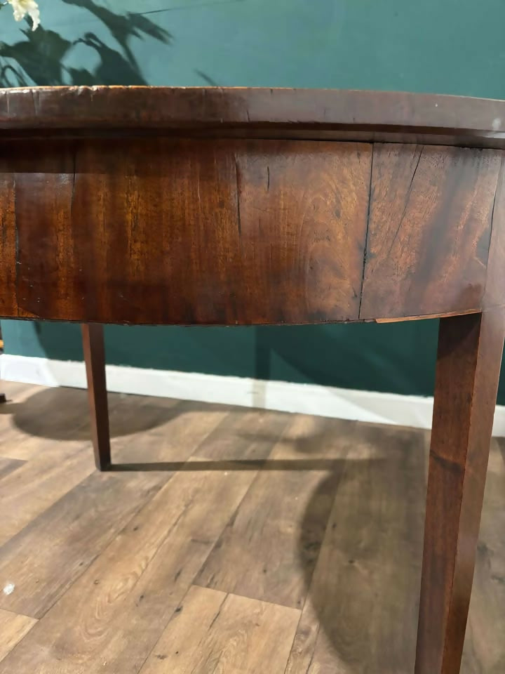 Antique Mahogany D End Tablennb