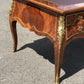 French Empire Style Large Inlaid Kingswood Desk With Brass Decoration