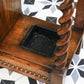 Oak Hall Stand Stick Stand with Drip Trays and Cupboard