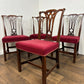 Vintage Set of Four Georgian Style Mahogany Dining Chairs
