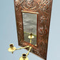 Art Nouveau Copper and Brass Mirror