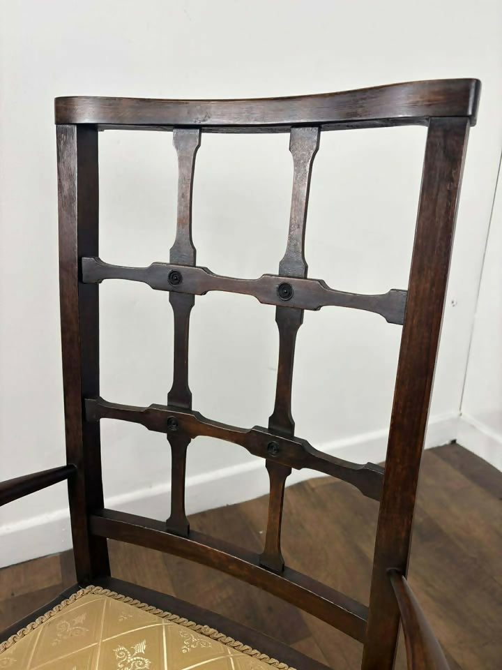 Pair of Early 20th Century Side Chairs – Decorative, Solid & Low-Seated