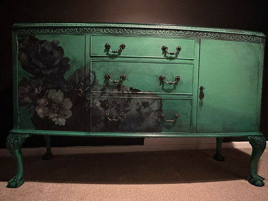 Vintage Green Sideboard