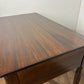 Reproduction Badged 'Strongbow' Two Drawer Side Table with Writing Slide
