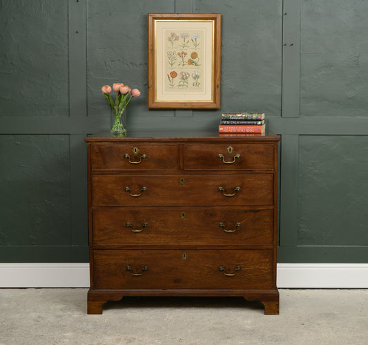 Large Georgian Oak Drawers - 2 Over 3