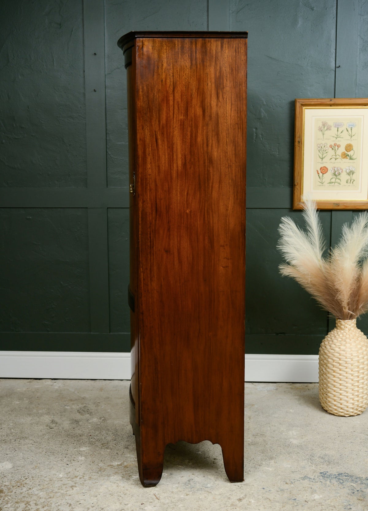 Georgian Mahogany Hall Robe / Single Wardrobe / Coat Storage