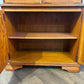 Modern Reproduction Glazed Oak Bookcase