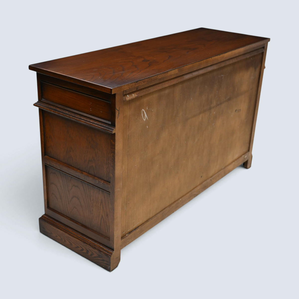 Old Charm Oak Sideboard With 3 Drawers & Cupboard Tudor Brown FREE UK Delivery*