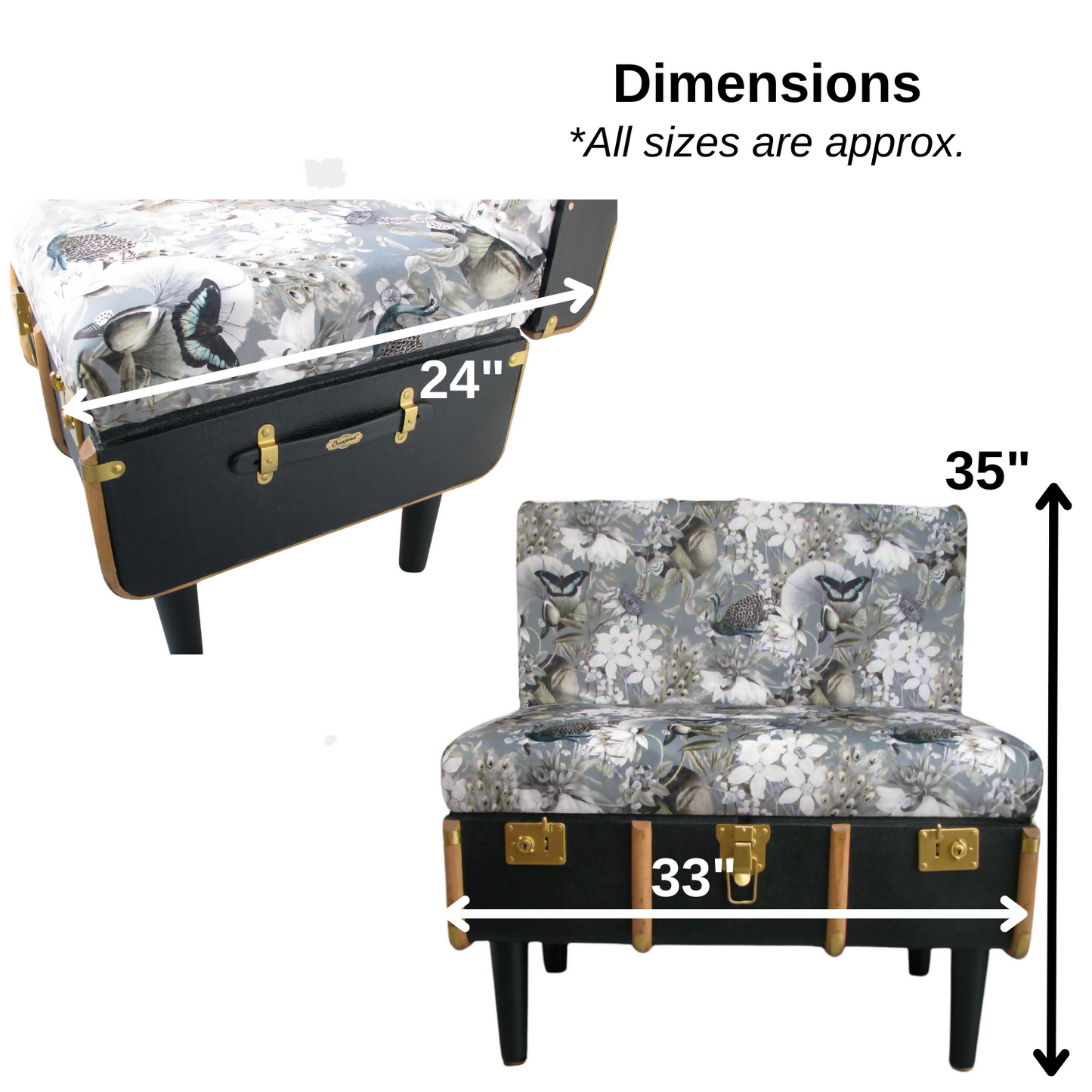 Vintage Trunk Chair - Eversley