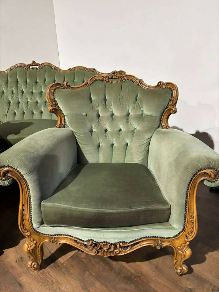 Louis XV Style Three-Piece Lounge Suite – Mid 20th Century