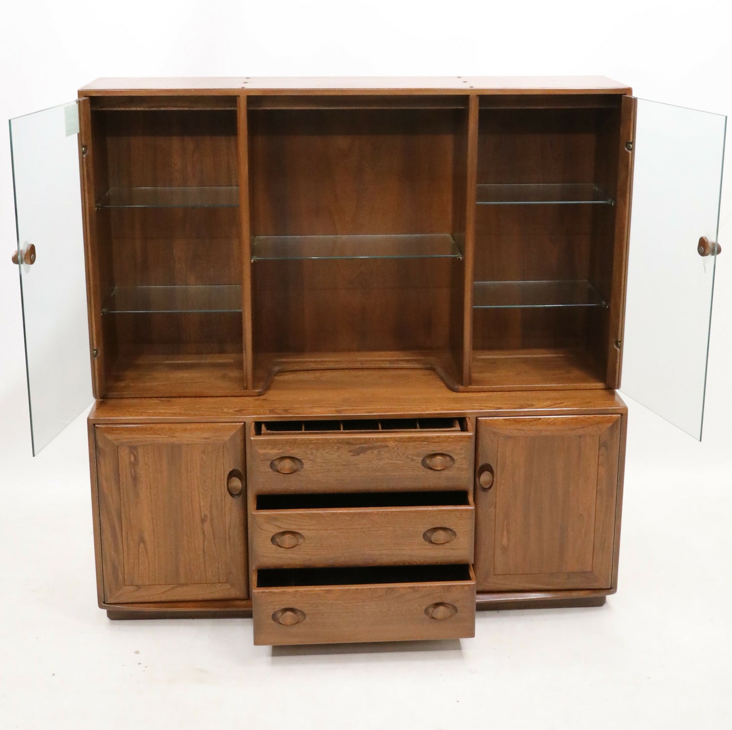 Ercol Windsor Sideboard Display Cabinets Fruitwood Finish FREE UK Delivery*